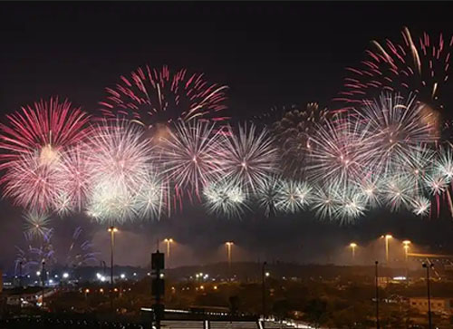 钟山县焰火晚会